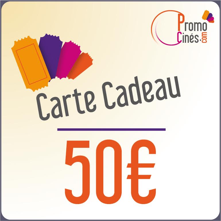 Carte cadeaux Cinemas - 50 euros